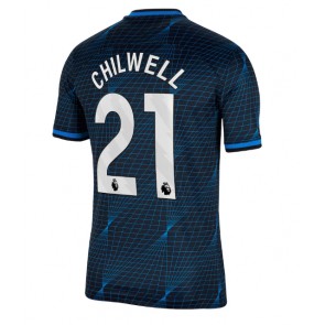 Lacne Muži Futbalové dres Chelsea Ben Chilwell #21 2023-24 Krátky Rukáv - Preč